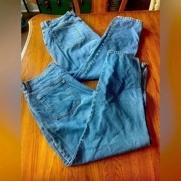 L.L. Bean Denim - 2 Pair Vintage L.L. Bean Light‎ Wash Mom Jeans Size 18 EUC! 90’s Bin B